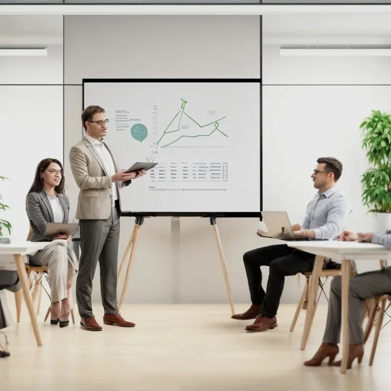 Workshop-Szene: Unternehmer arbeiten an Geschäftsmodellen